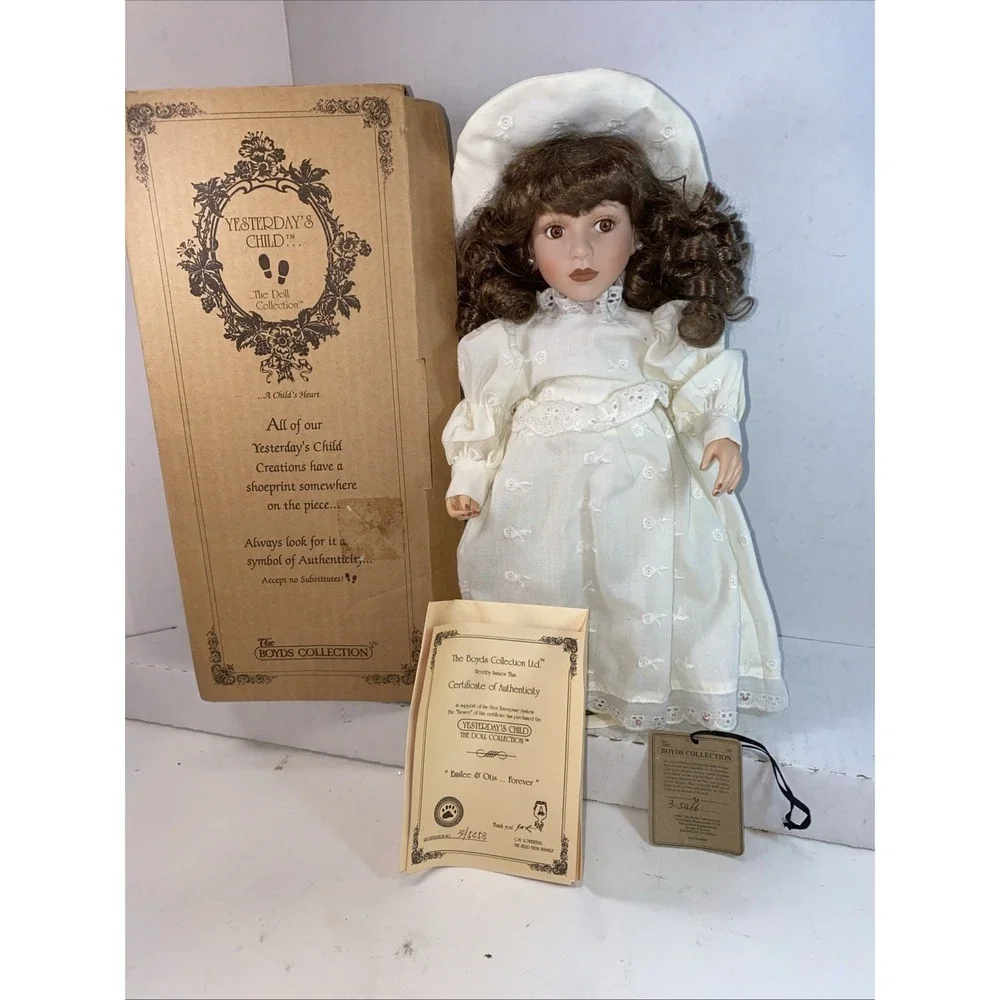 BOYDS YESTERDAY'S CHILD COLLECTION EMILEE & OTIS FOREVER‎ #4808, NIB, COA & TAGS